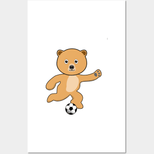 Bear and Soccer Posters and Art